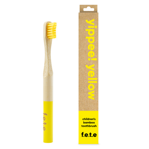 Picture of Child Bamboo Toothbrush Yellow  1 Count