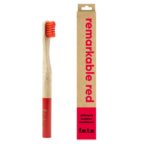 Picture of Children's Bamboo Toothbrush Red  1 Count