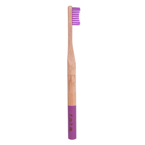 Picture of Bamboo Toothbrush Purple Pizazz Med  1 Count
