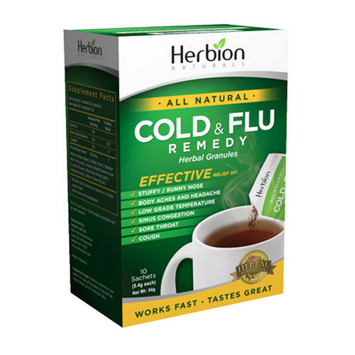 Picture of Herbion Cold & Flu Remedy  10 Count