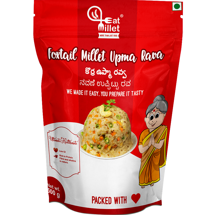 Show details for Eat Millet Foxtail Millet Upma Rava - 500 grams  Picture of Eat Millet Foxtail Millet Upma Rava - 500 grams
