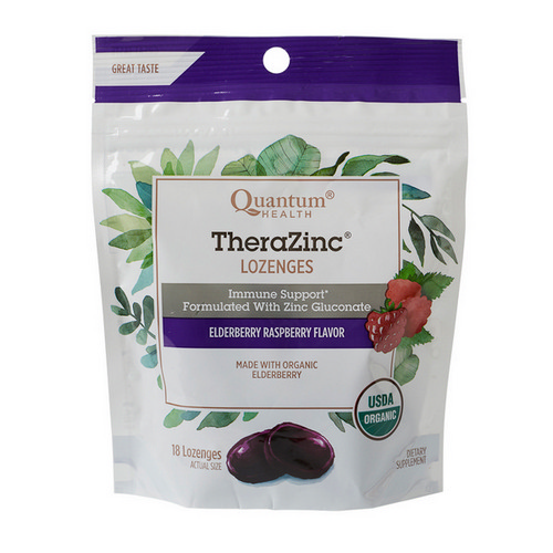 Picture of Organic TheraZinc Elderberry Lozeng  18 Count