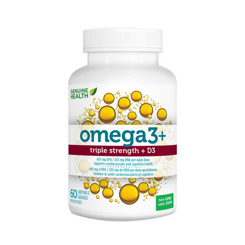 Picture of Omega3+ Triple Strength+ D3  60 Softgels