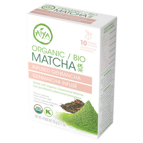 Picture of Organic Matcha Infused Genmaicha Tea  10 Bags