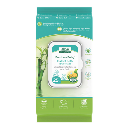 Picture of Bamboo Baby Instant Bath Towelettes  25 Count