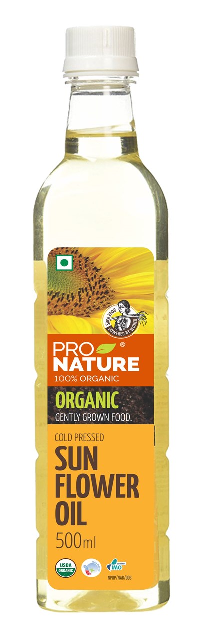 Picture of Pro Nature 100% Organic Sunflower Oil 500 ml