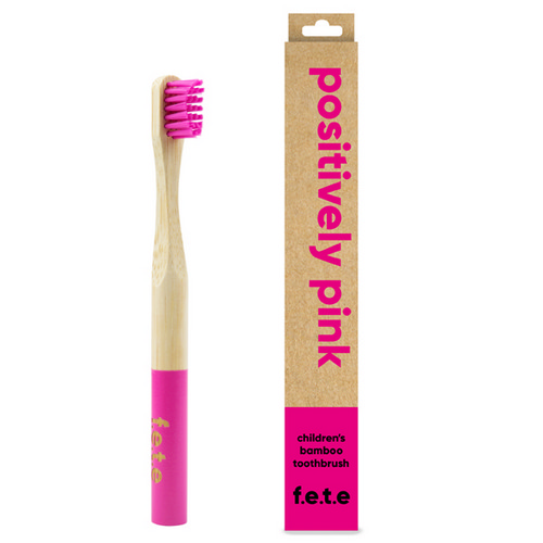 Picture of Child Bamboo Toothbrush Pink  1 Count