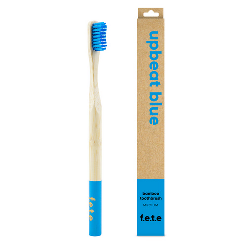 Picture of Bamboo Toothbrush Upbeat Blue Mediu  1 Count