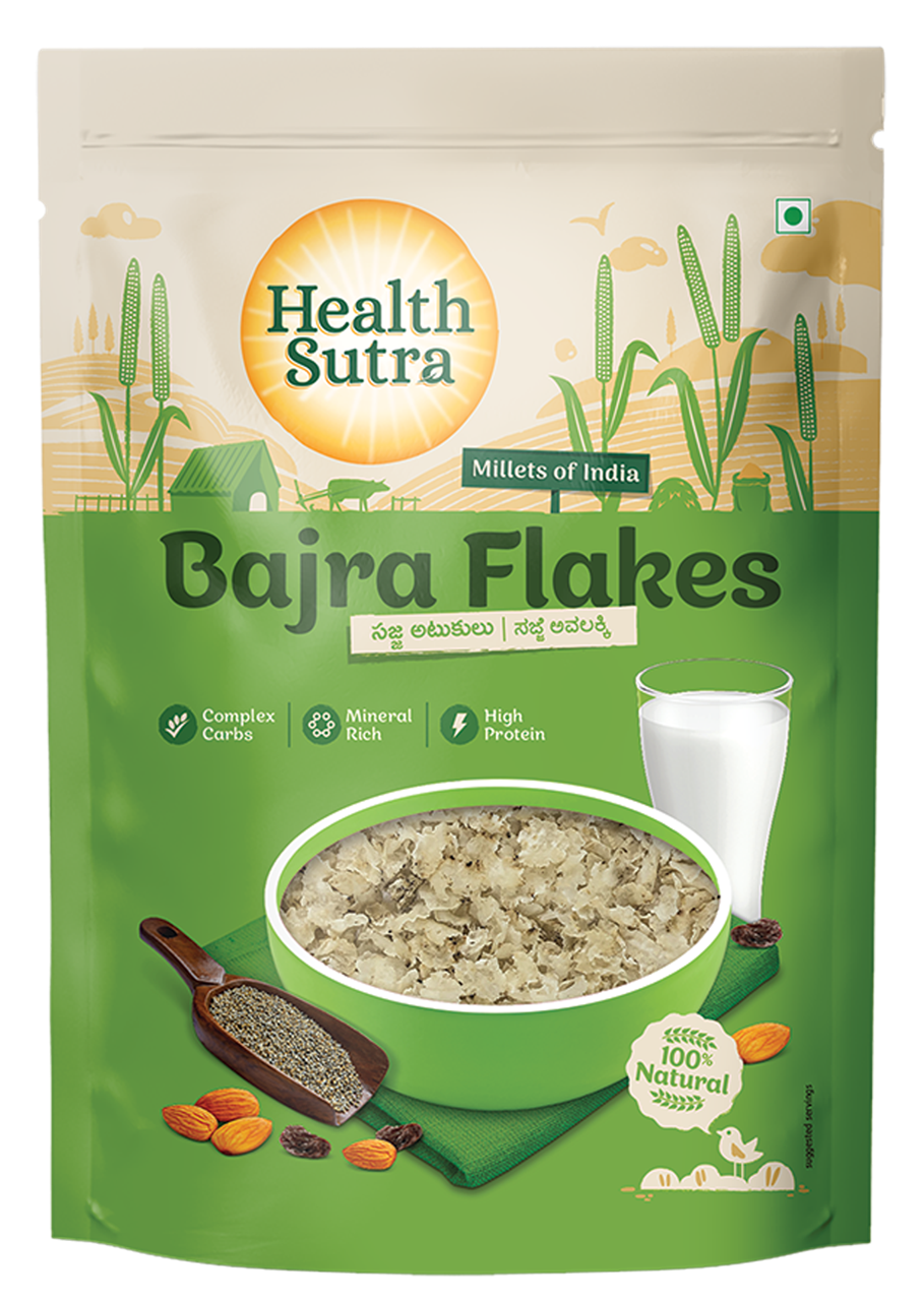 Show details for Health Sutra Bajra Flakes - 250 GRMS Picture of Health Sutra Bajra Flakes - 250 GRMS