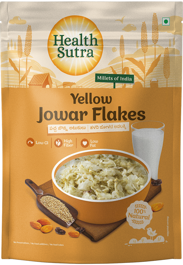 Show details for Health Sutra Yellow Jowar Flakes - 250 GRMS - Buy 1 Get 1 Free Picture of Health Sutra Yellow Jowar Flakes - 250 GRMS - Buy 1 Get 1 Free