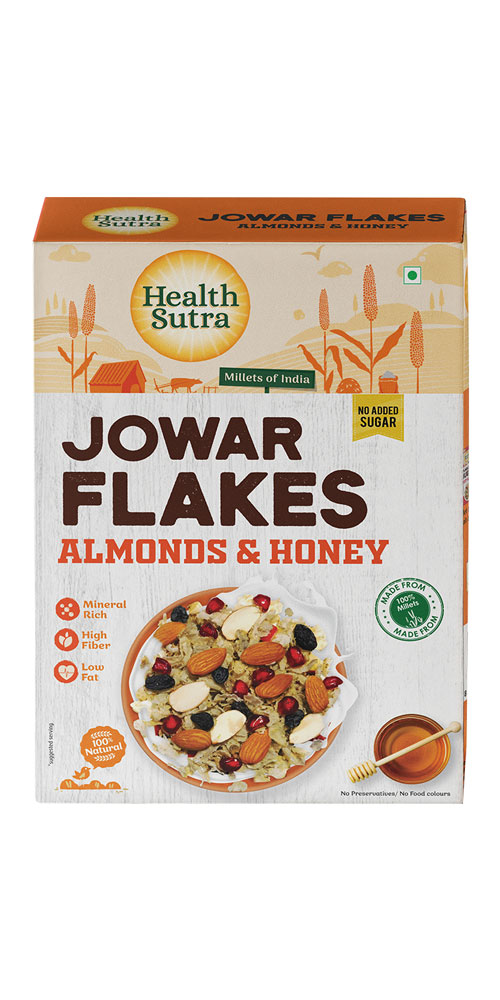 Picture of Health Sutra Jowar Flakes Almonds & Honey 425GRMS