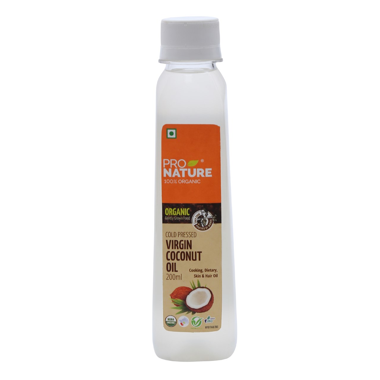 Picture of Pro Nature 100% Organic  Virgin Coconut Oil 200ml (Glass)
