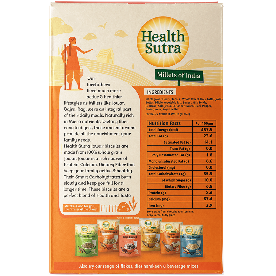 Picture of Health Sutra Jowar Biscuits