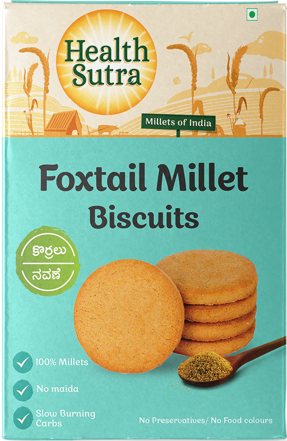 Picture of Health Sutra Foxtail Millet Biscuits - Gluten Free