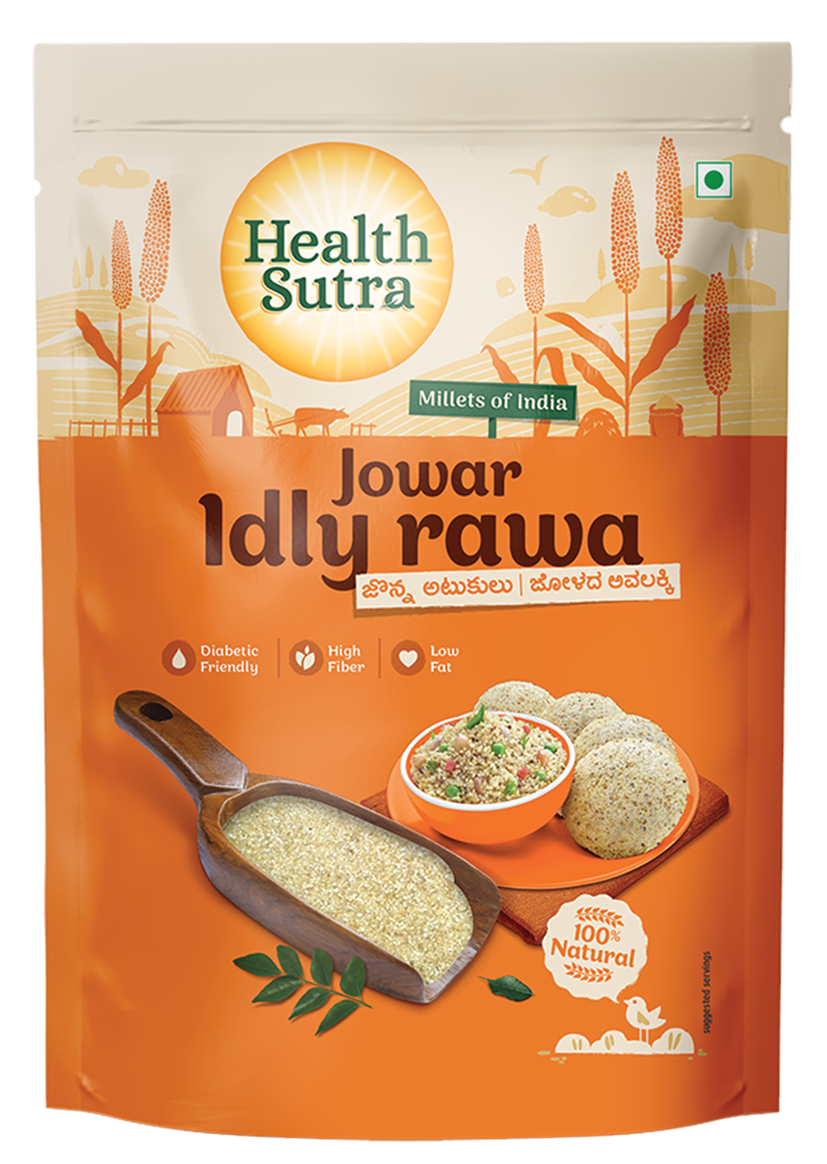 Picture of Health Sutra Jowar Idly Rawa - Roasted 500 GRMS