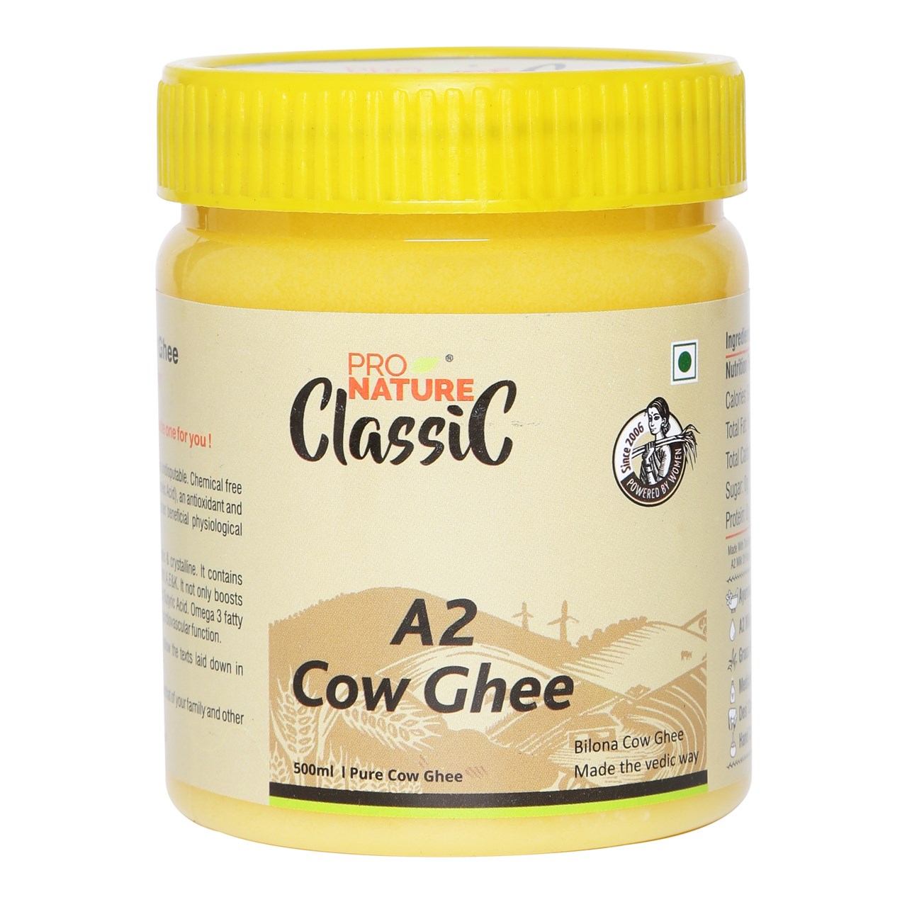 Picture of Pro Nature 100% Organic Cow Ghee (A-2) 500 ml (PET Jar)