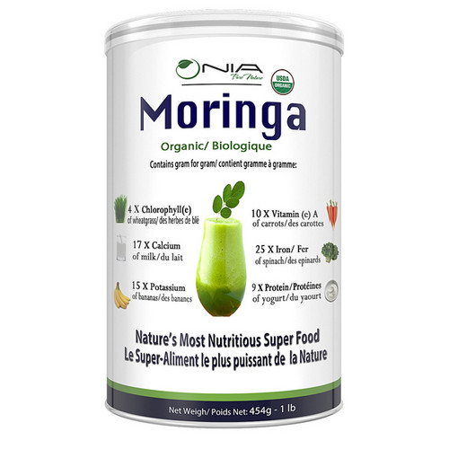 Picture of Organic Moringa Powder  454 Grams