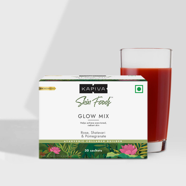Picture of Kapiva Ayurveda Skin Foods Glow Mix | For Glowing & Healthy Skin - 30 Sachets