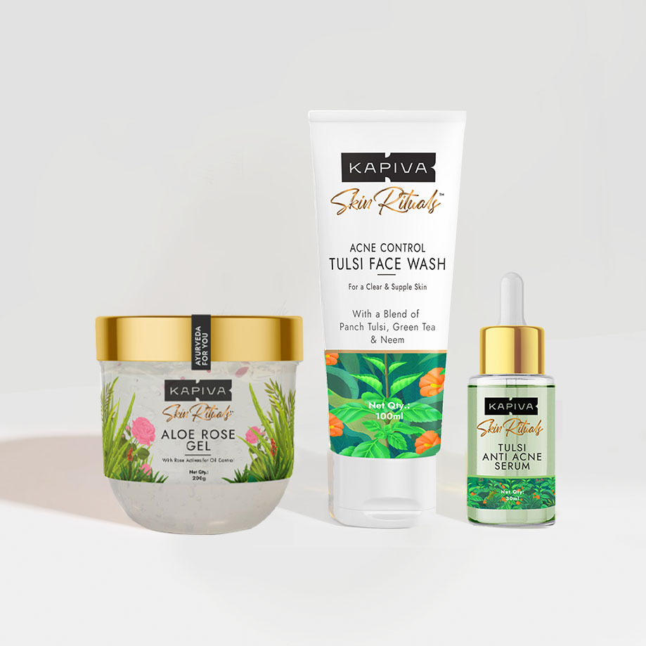 Show details for Kapiva Ayurveda Acne Regime - Acne Face Wash & Tulsi Anti Acne Serum & Aloe Rose Gel Picture of Kapiva Ayurveda Acne Regime - Acne Face Wash & Tulsi Anti Acne Serum & Aloe Rose Gel