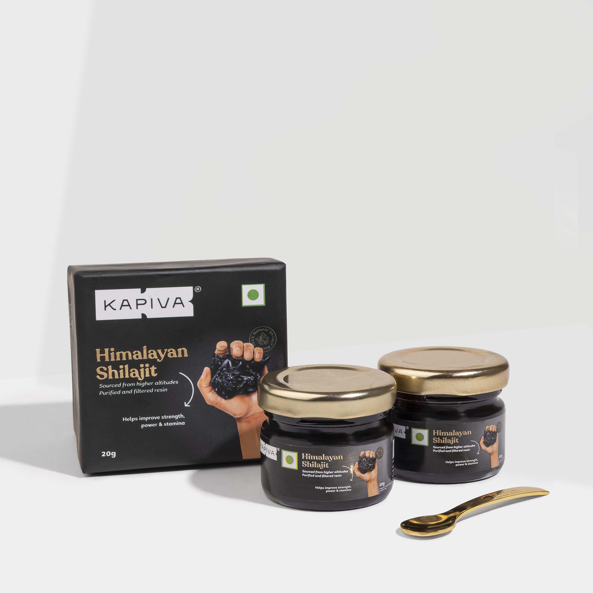 Show details for Kapiva Ayurveda Himalayan Shilajit - Gym Power Up Combo (Pack of 2) - 20 g Picture of Kapiva Ayurveda Himalayan Shilajit - Gym Power Up Combo (Pack of 2) - 20 g