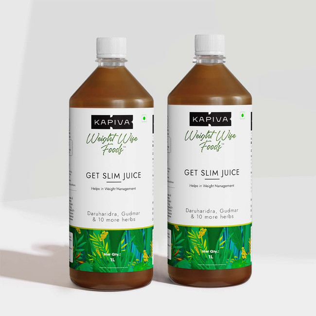 Show details for Kapiva Ayurveda Get Slim Juice 1L - Pack of 2(1 month) Picture of Kapiva Ayurveda Get Slim Juice 1L - Pack of 2(1 month)