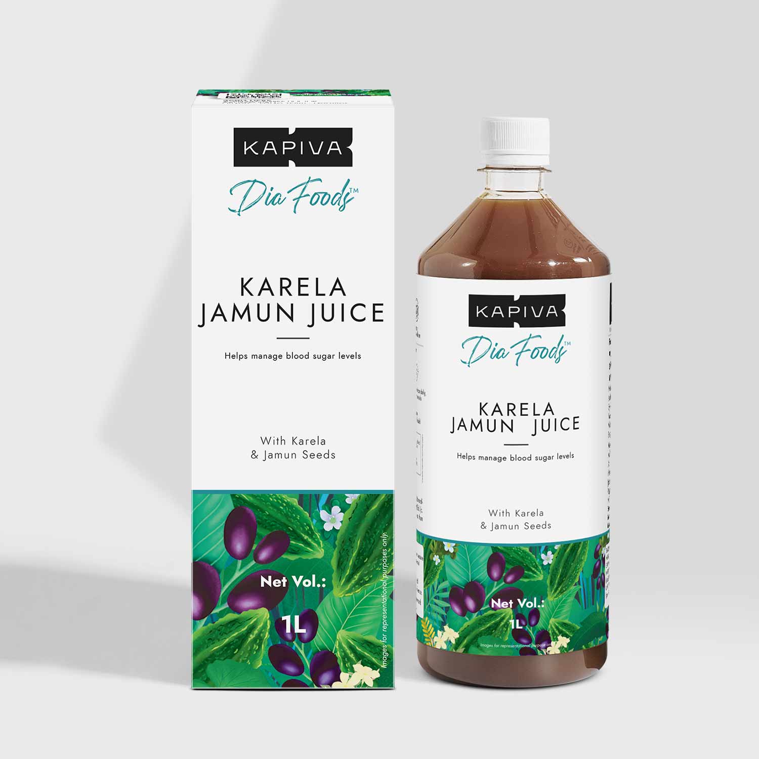 Show details for Kapiva Ayurveda Karela Jamun Juice -1L Picture of Kapiva Ayurveda Karela Jamun Juice -1L