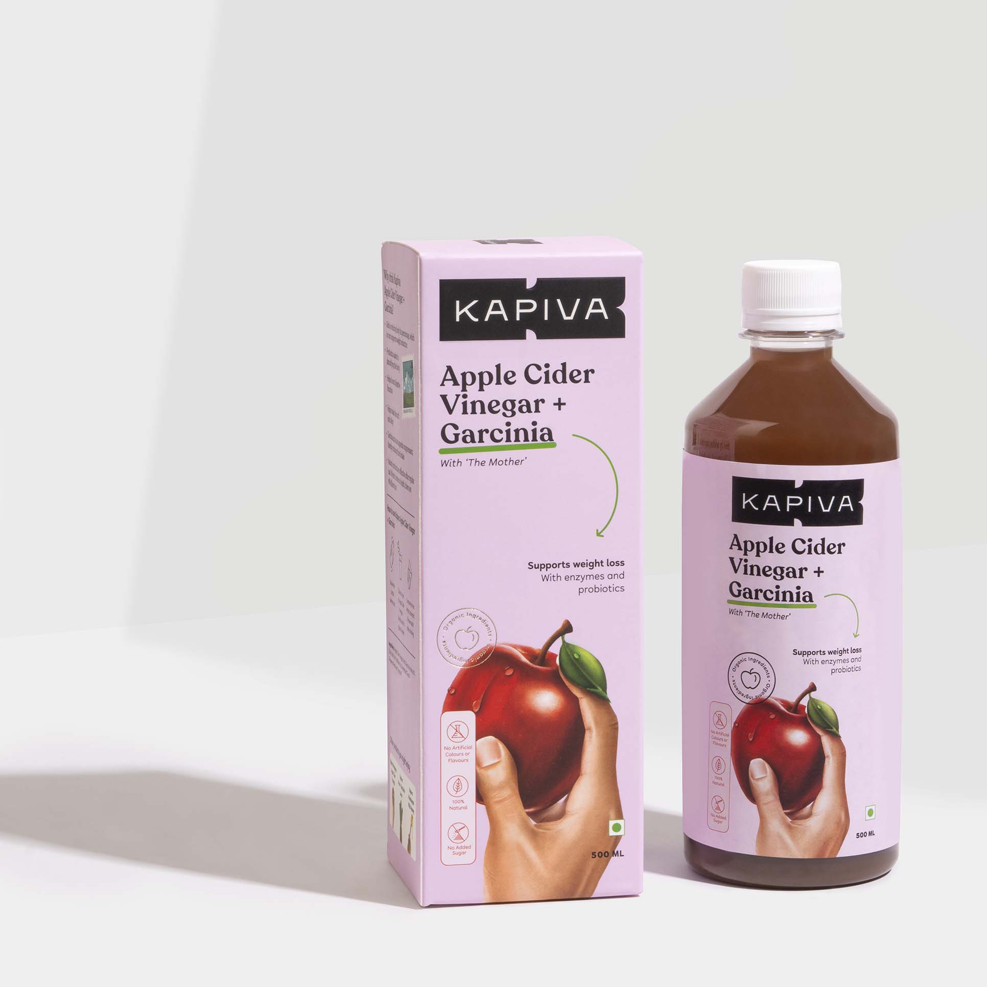 Show details for Kapiva Ayurveda Apple Cider Vinegar + Garcinia - 500ml Picture of Kapiva Ayurveda Apple Cider Vinegar + Garcinia - 500ml