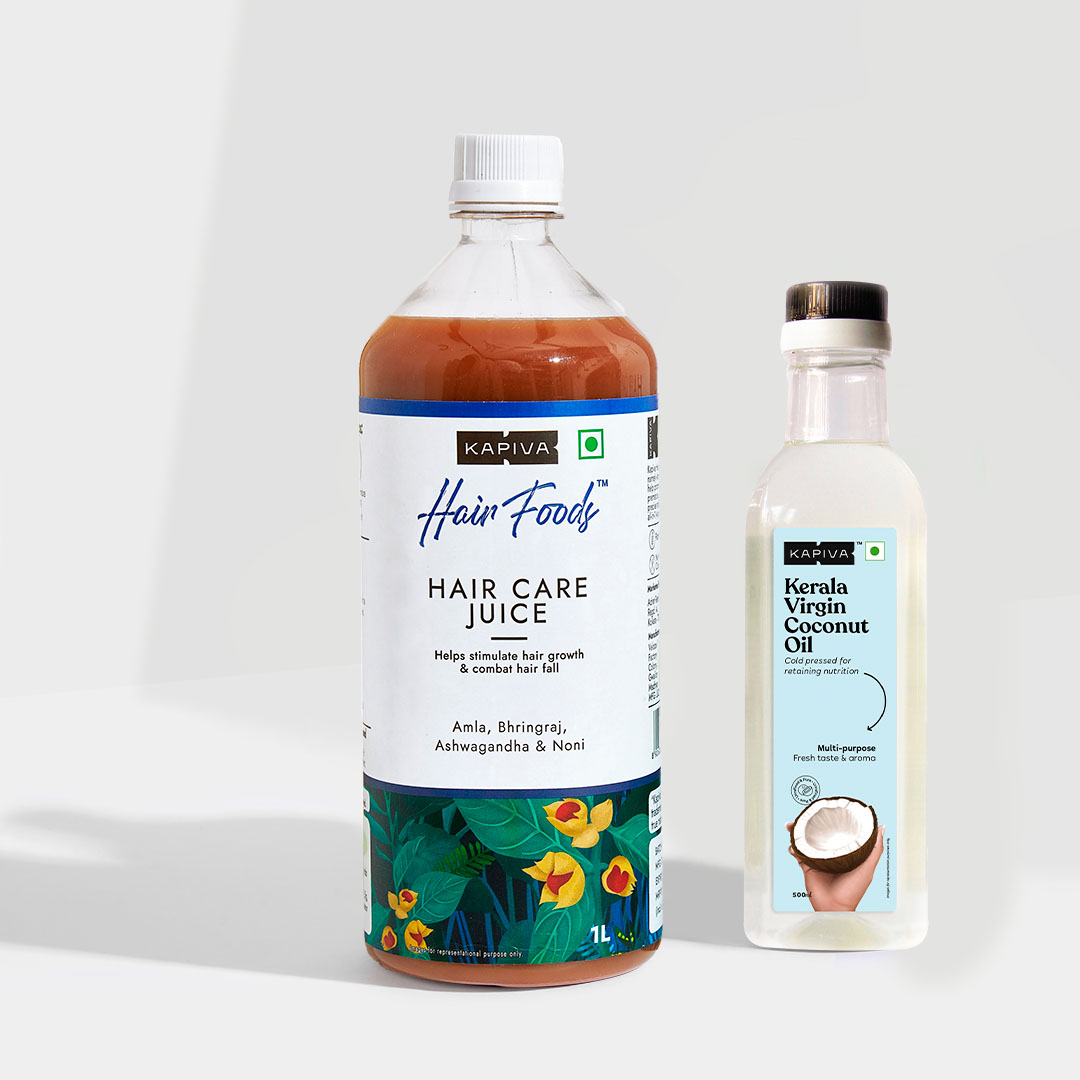 Show details for Kapiva Ayurveda Hair Care Juice 1L + VCO 500 ml Picture of Kapiva Ayurveda Hair Care Juice 1L + VCO 500 ml