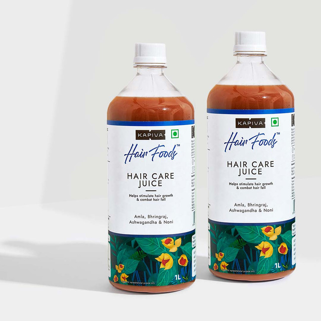Show details for Kapiva Ayurveda Hair Care Juice - Pack of 2(1 month) - 1L Picture of Kapiva Ayurveda Hair Care Juice - Pack of 2(1 month) - 1L