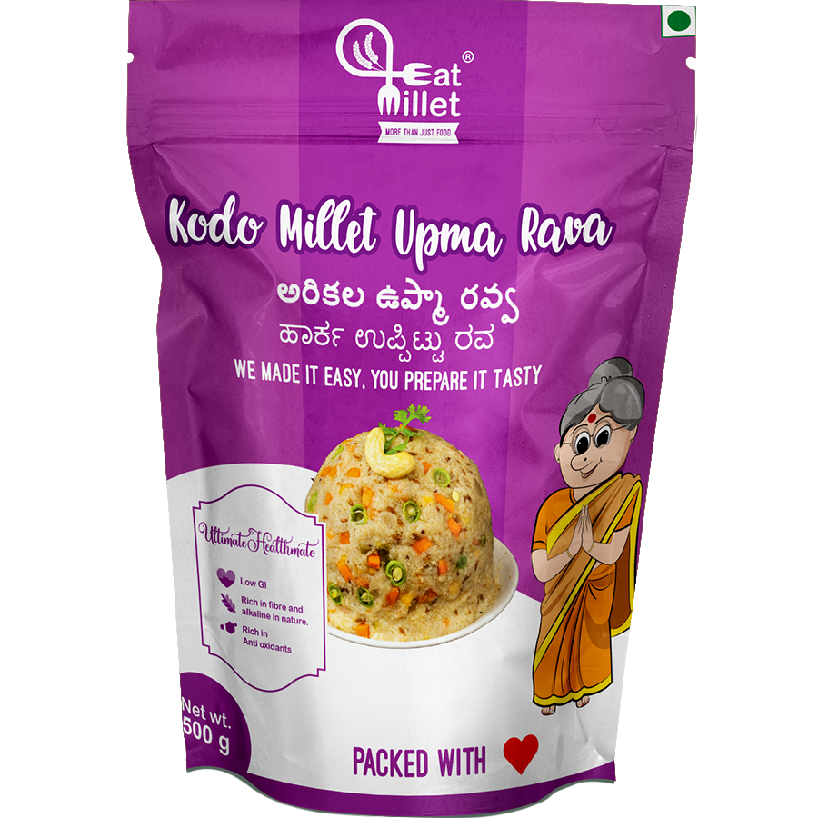 Show details for Eat Millet Kodo Millet Upma Rava - 500 grams  Picture of Eat Millet Kodo Millet Upma Rava - 500 grams