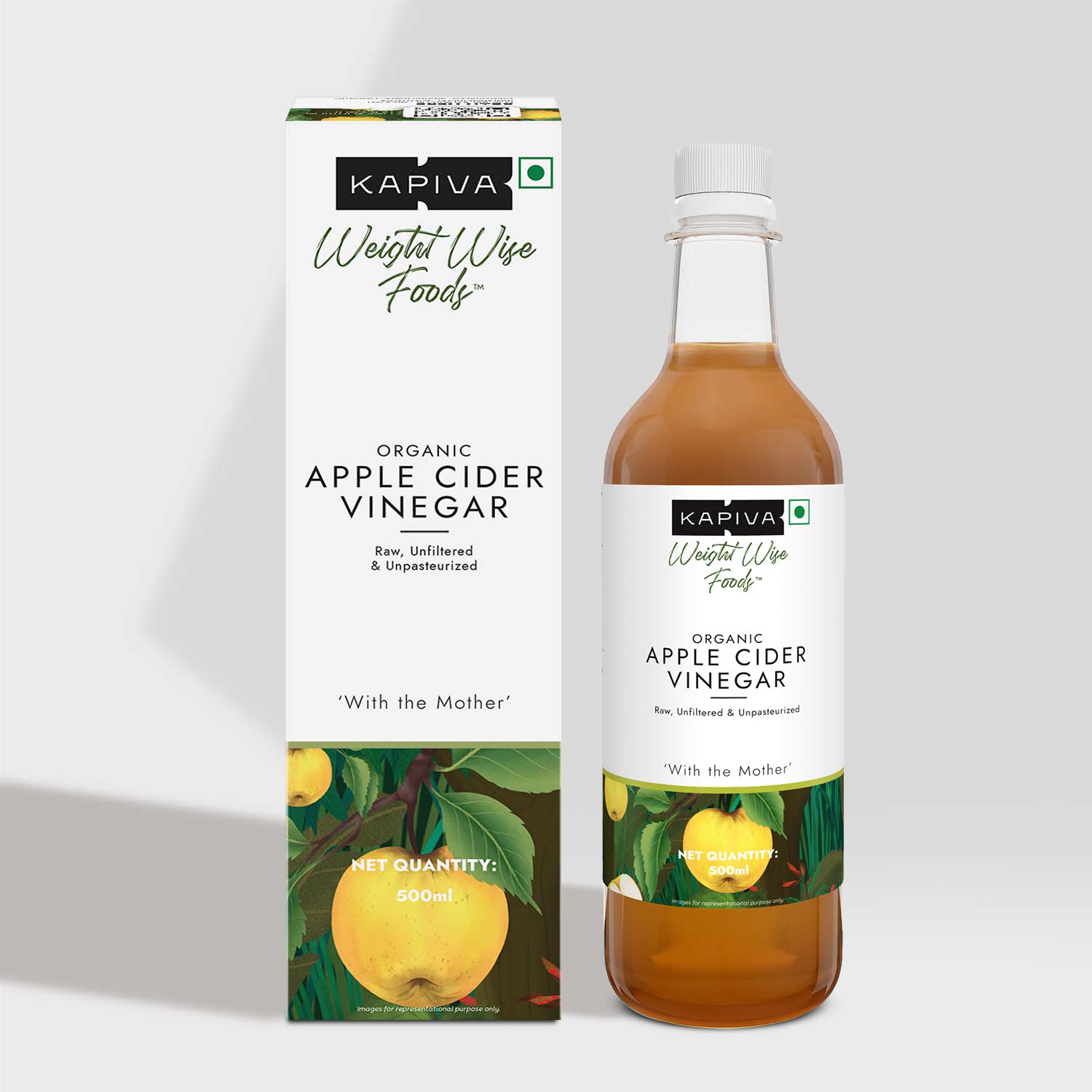 Show details for Kapiva Ayurveda Organic Apple Cider Vinegar - 500ml Picture of Kapiva Ayurveda Organic Apple Cider Vinegar - 500ml