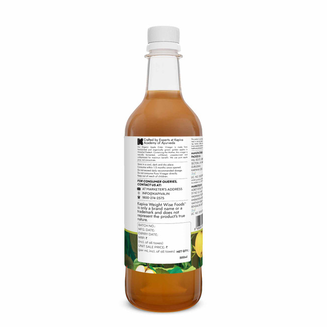 Picture of Kapiva Ayurveda Organic Apple Cider Vinegar - 500ml