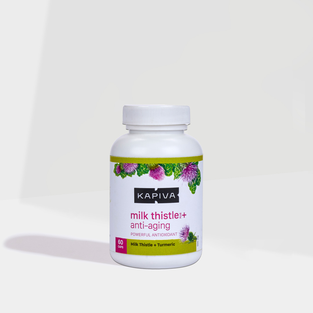 Show details for Kapiva Ayurveda Milk Thistle + Anti - Aging Capsules 60 CAPS Picture of Kapiva Ayurveda Milk Thistle + Anti - Aging Capsules 60 CAPS