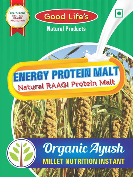 Show details for Natural Raagi Protein Malt (Regular) - 500 gms Picture of Natural Raagi Protein Malt (Regular) - 500 gms