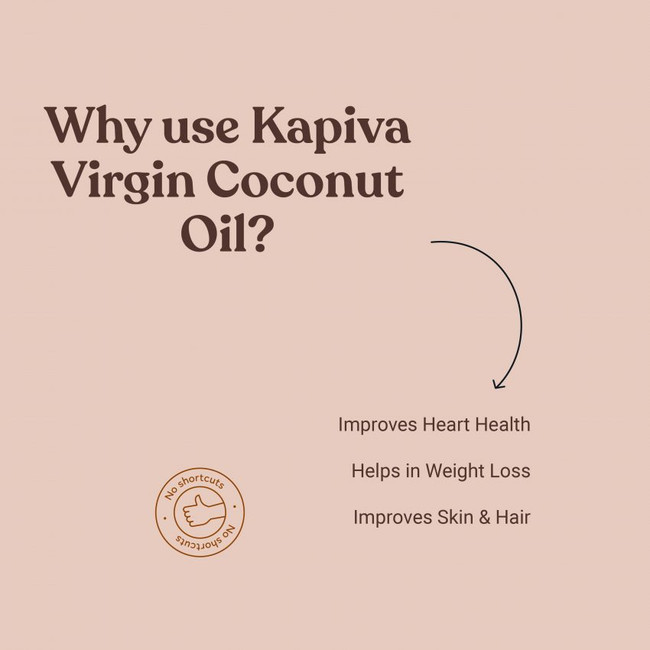 Picture of Kapiva Ayurveda Virgin Cold-Pressed Coconut Oil 500 ML ( pack of 2 )