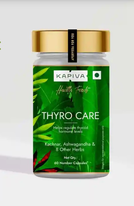 Picture of Kapiva Ayurveda Thyrocare 60 Capsules - Manage Hypothyroidism