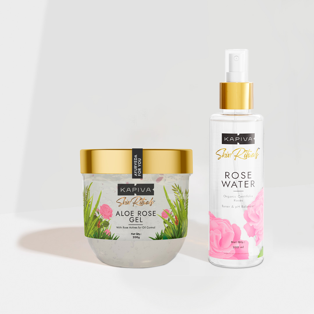 Show details for Kapiva Ayurveda Hydration Regime - Rose Water 200 ml & Aloe Rose Gel 20 grams Picture of Kapiva Ayurveda Hydration Regime - Rose Water 200 ml & Aloe Rose Gel 20 grams