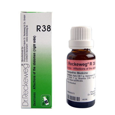 Show details for Dr. Reckeweg R38 22ml Affections of the abdomen-right side Picture of Dr. Reckeweg R38 22ml Affections of the abdomen-right side