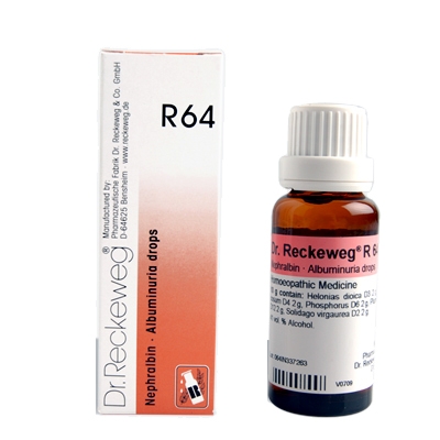 Show details for Dr. Reckeweg R64 22ml Excessive protein in urine Drops Picture of Dr. Reckeweg R64 22ml Excessive protein in urine Drops