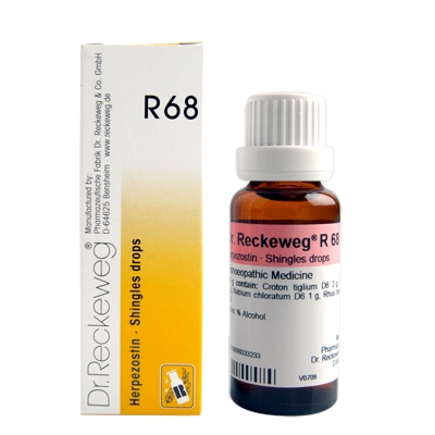 Show details for Dr. Reckeweg R68 22ml Shingles skin rash Drops Picture of Dr. Reckeweg R68 22ml Shingles skin rash Drops