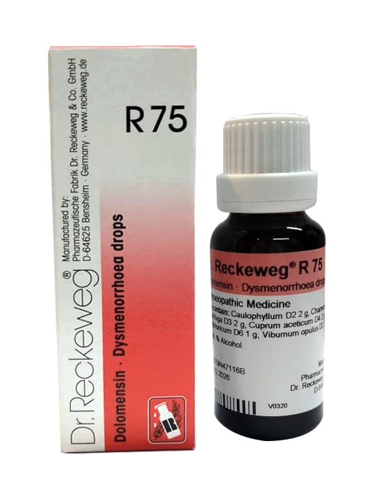 Picture of Dr. Reckeweg R75 22ml Labour Pains and Menstrual cramps