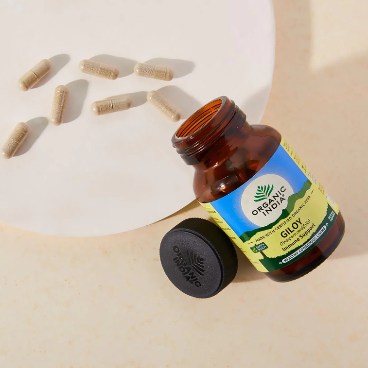 Show details for Organic India Giloy Capsules - 60 caps Picture of Organic India Giloy Capsules - 60 caps