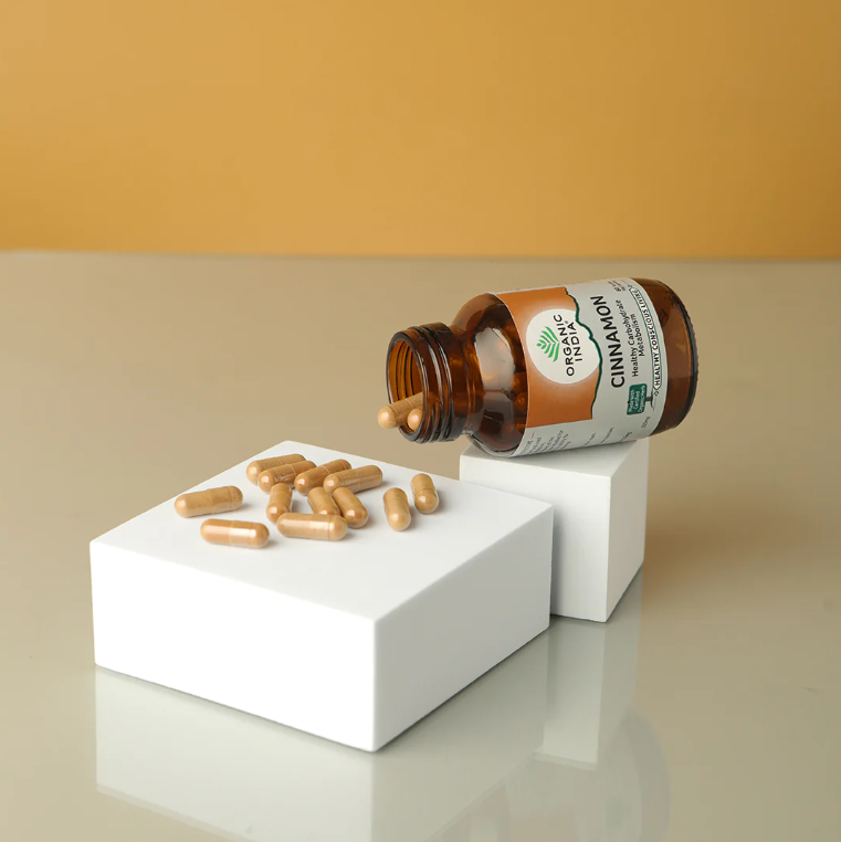 Picture of Organic India Cinnamon Capsules - 60 Caps