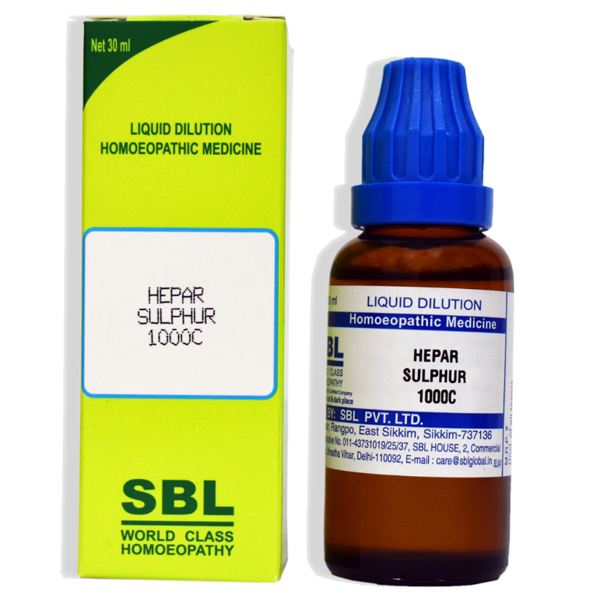 Picture of SBL Homeopathy Hepar Sulphur Dilution - 30 ml