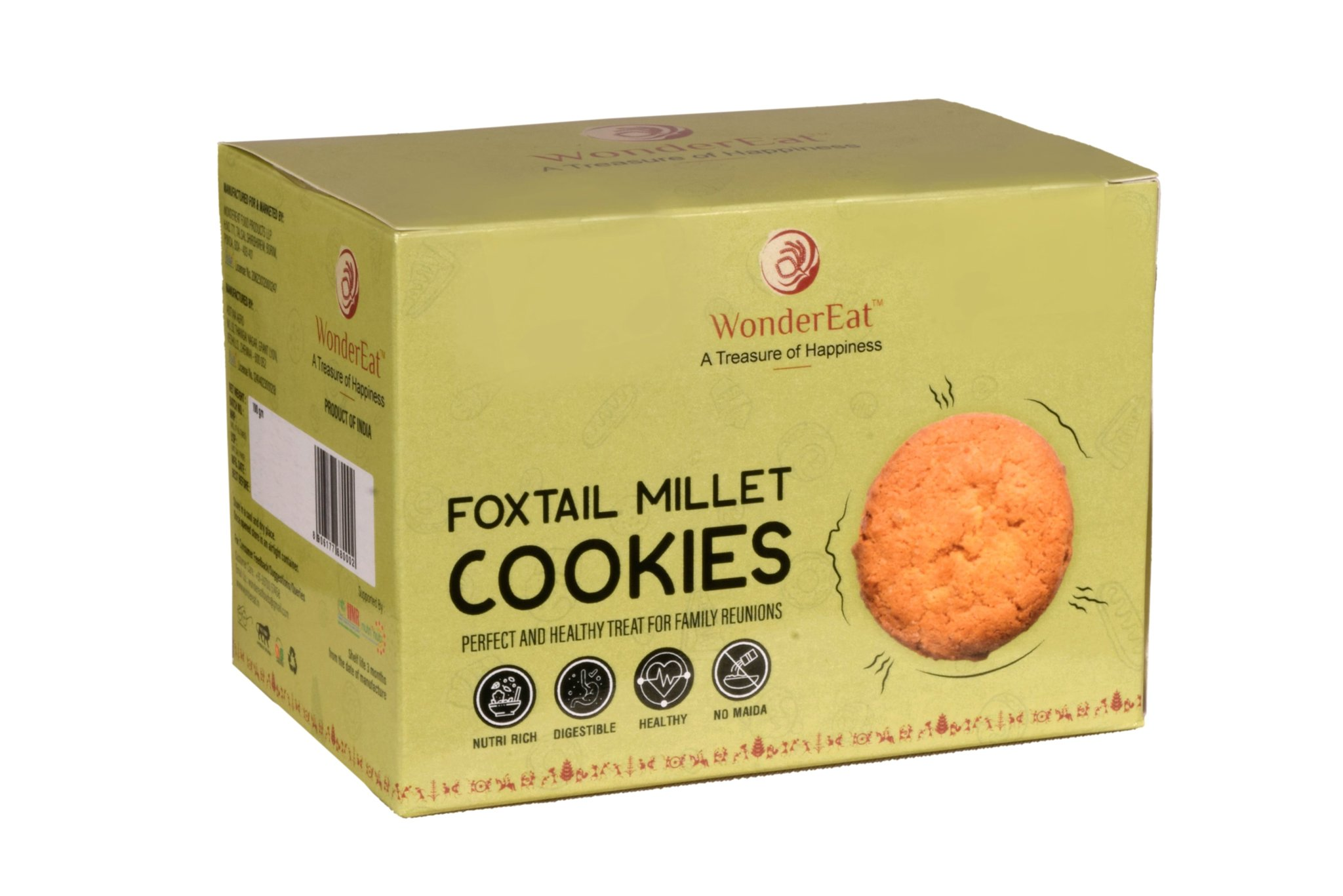 Picture of WONDEREAT FOXTAIL MILLET COOKIES 100 GM