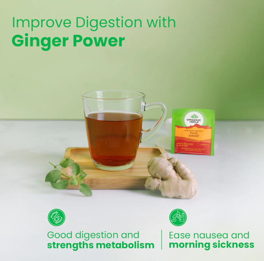 Picture of Organic India Tulsi Ginger 25 Teabags  