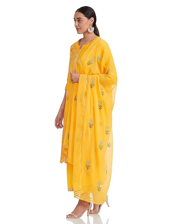 Picture of BIBA Women's Silk Salwar Suit Set