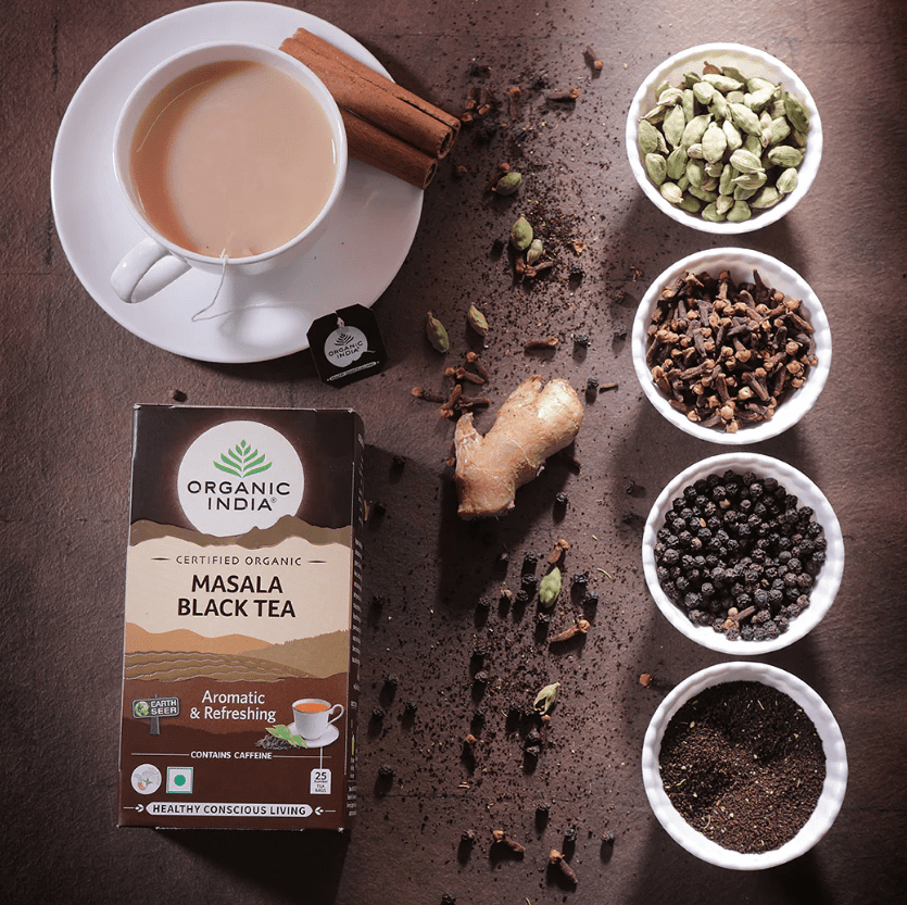 Show details for Organic India Masala Black Tea - 25 Teabags Picture of Organic India Masala Black Tea - 25 Teabags