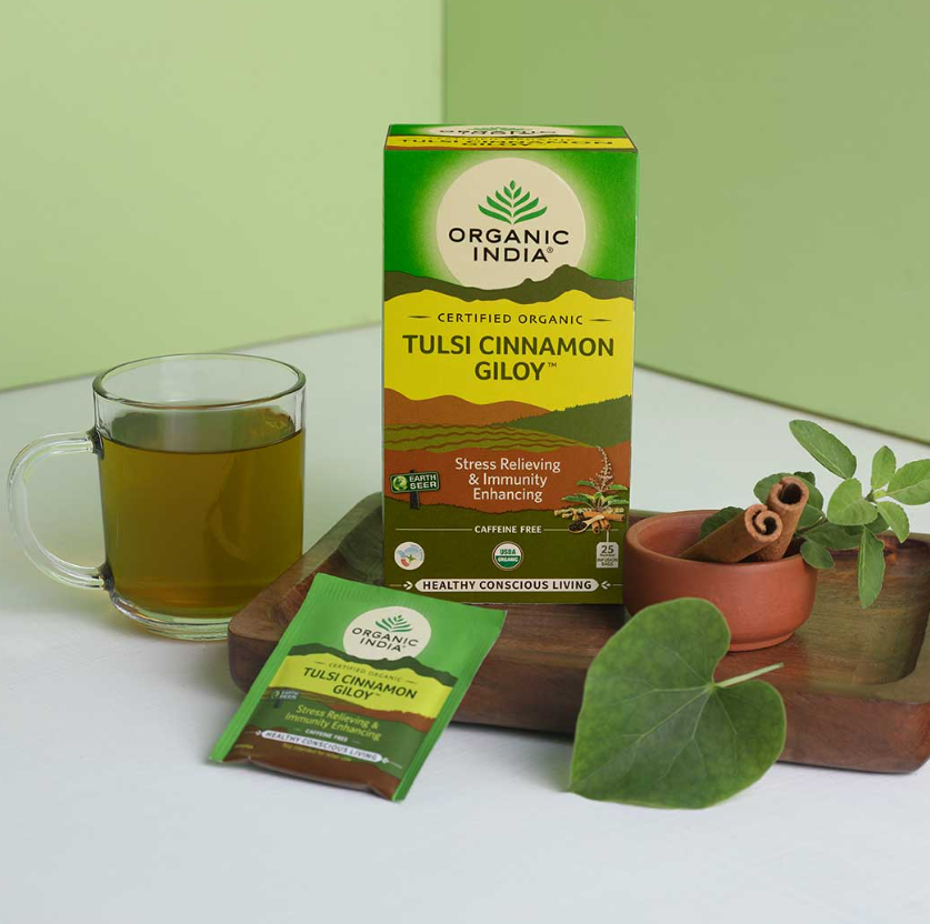 Picture of Organic India Tulsi Cinnamon Giloy 25 IB