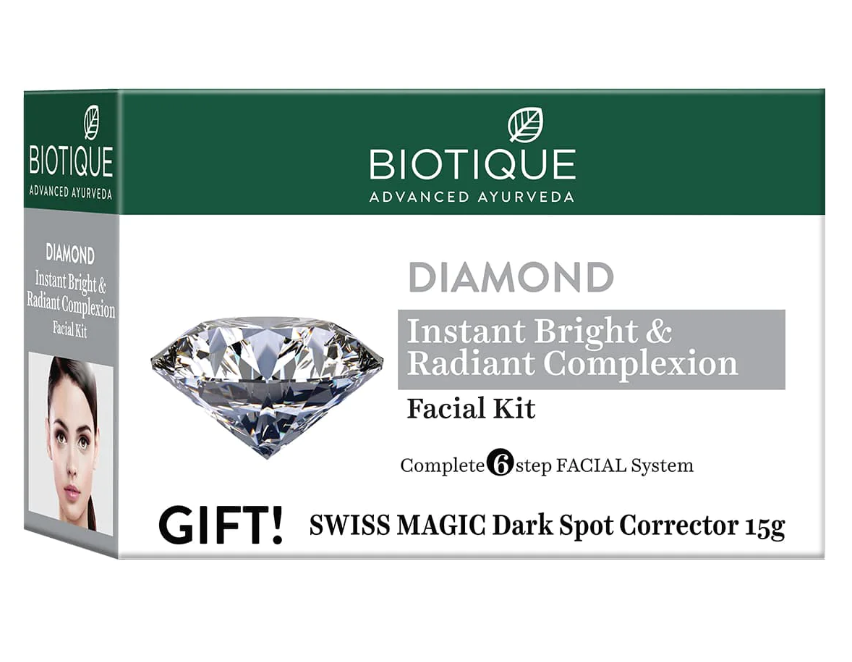Show details for Biotique Bio Diamond Facial Kit - (5x10g + 15g) Picture of Biotique Bio Diamond Facial Kit - (5x10g + 15g)